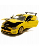 Ford Mustang GT Die-cast 1:24  Жълта Метална Количка с Допълнителни Тунинг Части