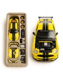 Ford Mustang GT Die-cast 1:24  Жълта Метална Количка с Допълнителни Тунинг Части
