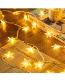 Светещи LED звездички за декорация на палатки и детски стаи