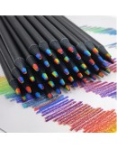 Комплект Дъгови Моливи 12 бр. с Многоцветен Графит за Рисуване и Оцветяване