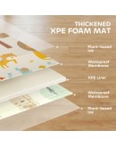Термо килимче за игра 180x200 см с дизайн Лъвчета и Мечки