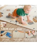 Сгъваемо термоизолиращо килимче за игра XPE 180х200х1 см