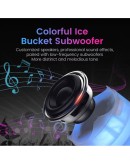 7 литрова RGB Ледарка с Bluetooth 5.0 Високоговорител и Светеща Кофа за Лед
