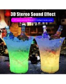 7 литрова RGB Ледарка с Bluetooth 5.0 Високоговорител и Светеща Кофа за Лед