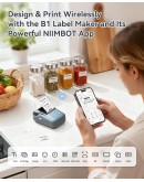 Мобилен термо принтер за етикети Niimbot B1 с Bluetooth и без мастило