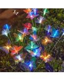 Декоративни RGB LED пеперуди със соларно захранване за двор и алеи