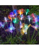 Декоративни RGB LED пеперуди със соларно захранване за двор и алеи