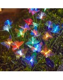 Декоративни RGB LED пеперуди със соларно захранване за двор и алеи