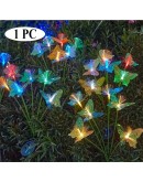 Декоративни RGB LED пеперуди със соларно захранване за двор и алеи