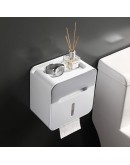 Поставка за тоалетна хартия с чекмедже и рафт за телефон
