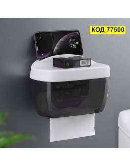 Водоустойчиво чекмедже за тоалетна хартия с поставка за телефон за баня