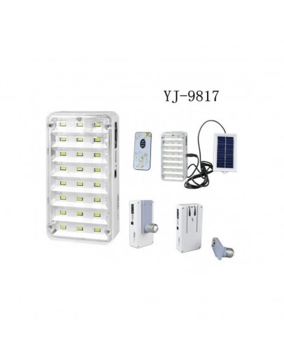 LED лампа с дистанционно управление и изнесен соларен панел 
