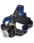Фенер за глава челник с регулируем фокус Led Cree XM-L T6