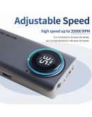 Фреза за нокти, за маникюр-педикюр, електрическа пила за нокти 35000 RPM, безжична работа, с дисплей