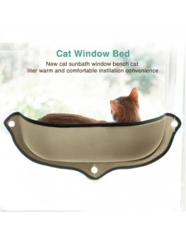 Котешко легло с вакуумно захващане към стъкло, прозорец
